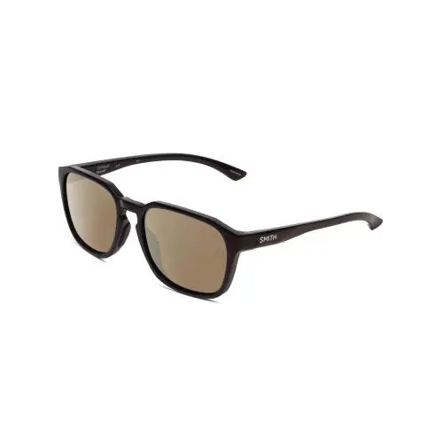 Contour Unisex Square Polarized Sunglasses in Black 56 mm 4 Options Amber Brown Polar by Smith Optics
