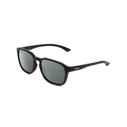 Contour Unisex Square Polarized Sunglasses in Black 56 mm 4 Options Smoke Grey Polar by Smith Optics