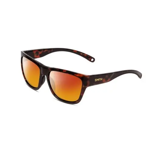Joya Designer Polarized Sunglasses in Tortoise Gold 56 mm 4 Options Red Mirror Polar by Smith Optics