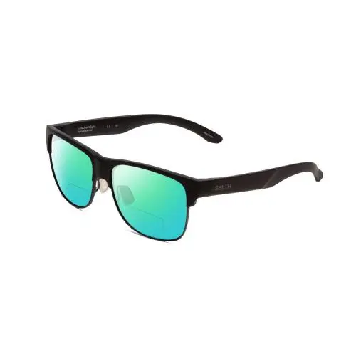 Smith Lowdown Split Unisex Polarized Bi-focal Sunglasses in Black 56mm 41 Option Green Mirror by Smith Optics