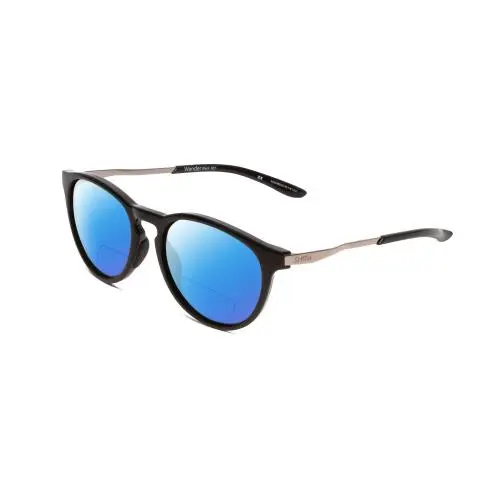 Smith Wander Round Unisex Polarized Bi-focal Sunglasses in Black 55mm 41 Options Blue Mirror by Smith Optics