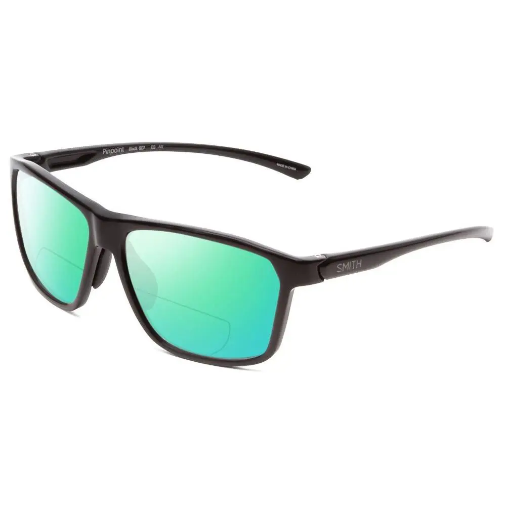 Smith Pinpoint Polarized Bi-focal Sunglasses Black 59 mm Choose Lens Color Power Green Mirror by Smith Optics