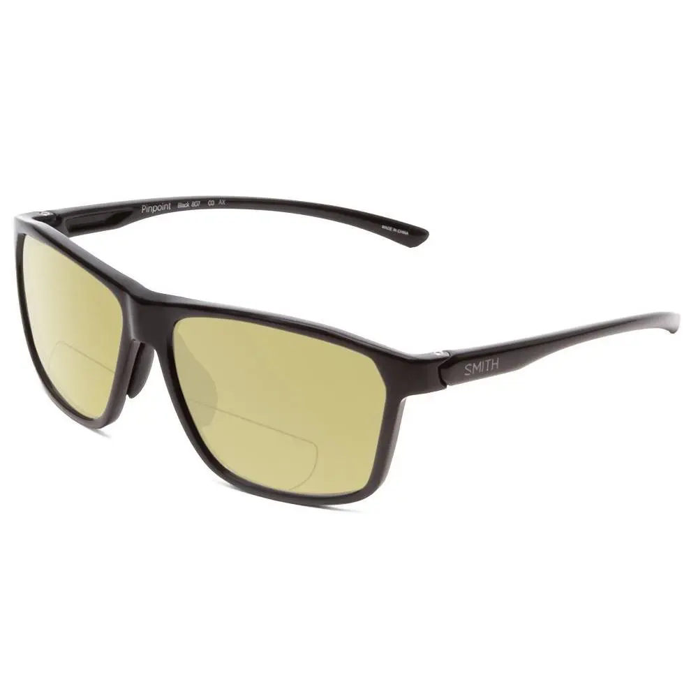 Smith Pinpoint Polarized Bi-focal Sunglasses Black 59 mm Choose Lens Color Power Yellow by Smith Optics