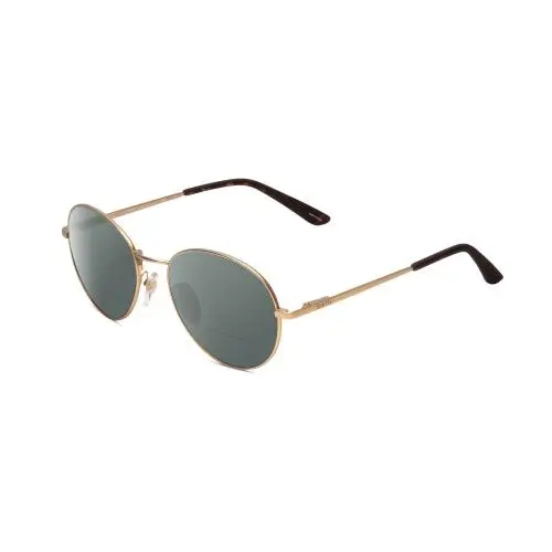 Smith Prep Unisex Round Polarized Bi-focal Sunglasses Matte Gold 53mm 41 Options Grey by Smith Optics