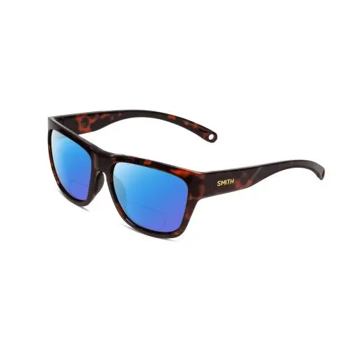 Smith Joya Women Polarized Bi-focal Sunglasses in Tortoise Gold 56 mm 41 Options Blue Mirror by Smith Optics