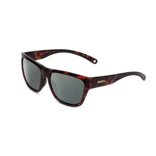 Smith Joya Women Polarized Bi-focal Sunglasses in Tortoise Gold 56 mm 41 Options Grey by Smith Optics