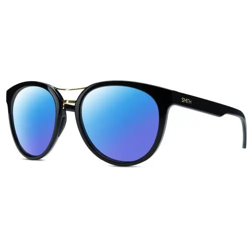 Bridgetown Womens Pantho Polarized Sunglasses Black Gold 54mm 4 Opt by Smith Optics