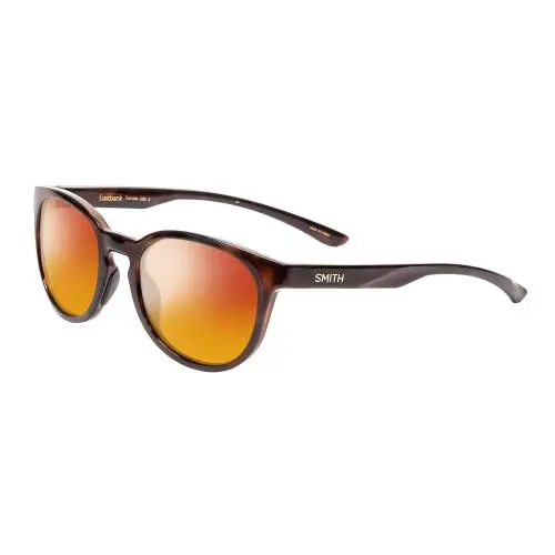 Smith Eastbank Unisex Polarized Sunglass 4 Option Round Tortoise Brown Gold 52mm Red Mirror Polar by Smith Optics