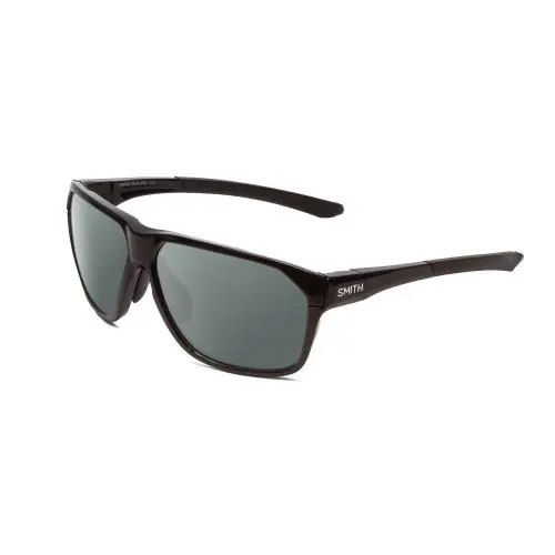 Smith Leadout Pivlock Unisex Polarized Sunglasses in Gloss Black 63 mm 4 Options Smoke Grey Polar by Smith Optics
