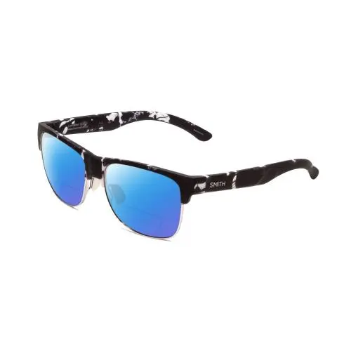 Smith Lowdown Split Polarized Bi-focal Sunglasses Black Tortoise 56mm 41 Options Blue Mirror by Smith Optics