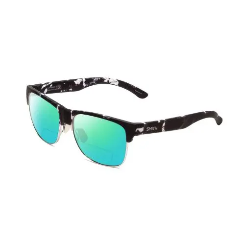 Smith Lowdown Split Polarized Bi-focal Sunglasses Black Tortoise 56mm 41 Options Green Mirror by Smith Optics
