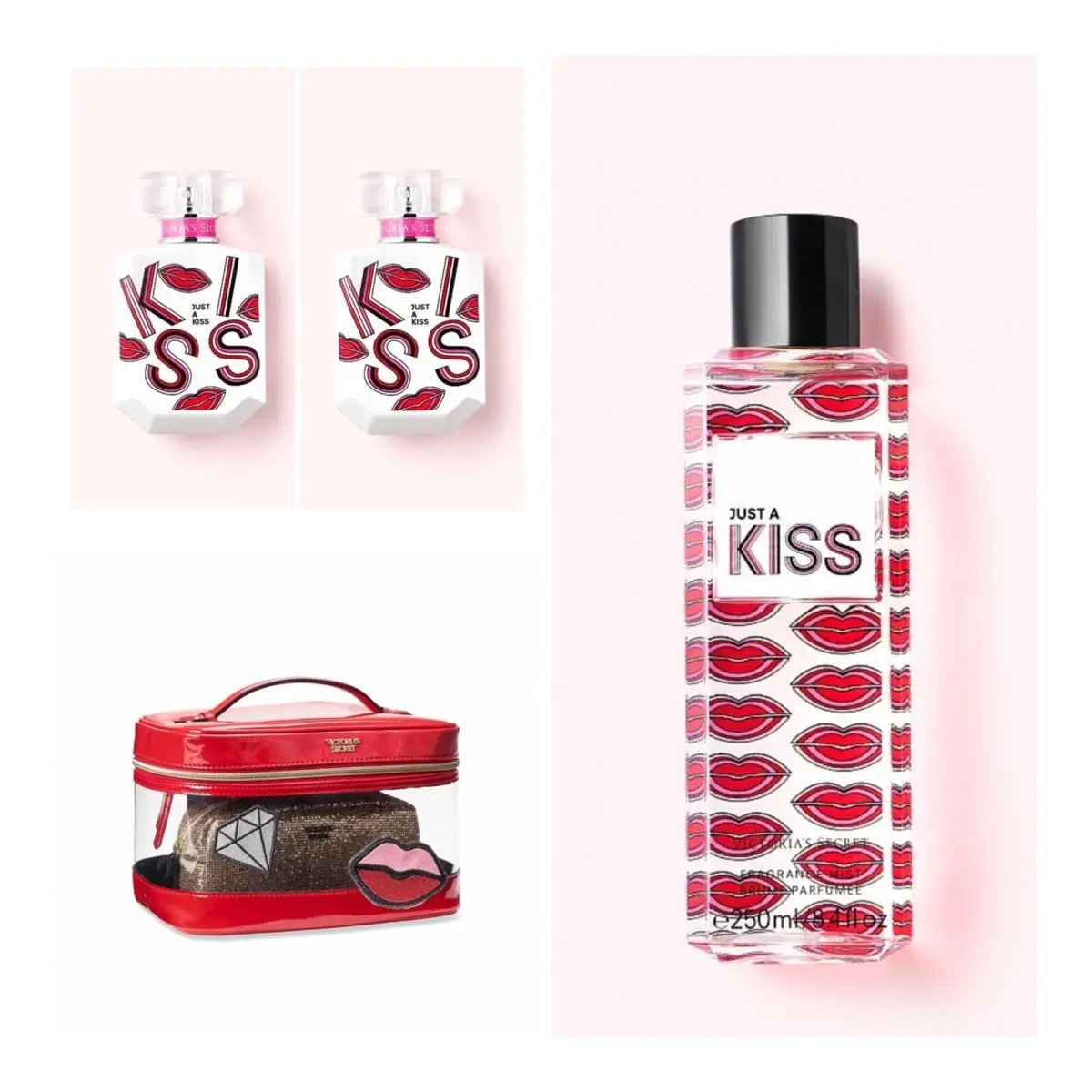 Victoria’s Secret Just A Kiss Eau de Parfum 1.7 Fl.oz. 2 / Mist / Train Case