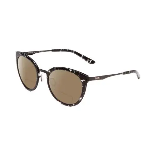Somerset Cateye Polarized Bifocal Sunglasses in Black Marble 53 mm Brown by Smith Optics