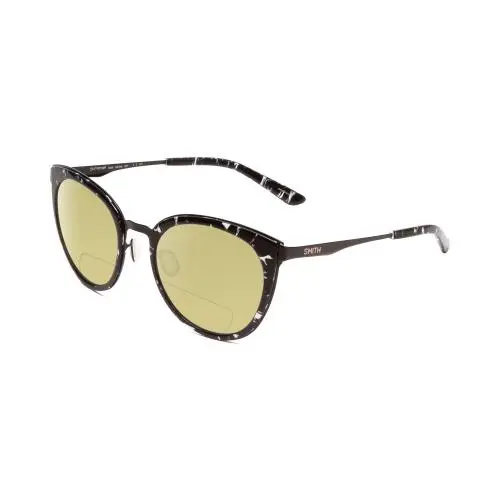 Somerset Cateye Polarized Bifocal Sunglasses in Black Marble 53 mm Yellow by Smith Optics