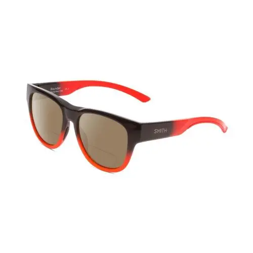 Smith Optic Rounder Unisex Polarized Bifocal Sunglasses Dark Grey Black Red 51mm Brown by Smith Optics