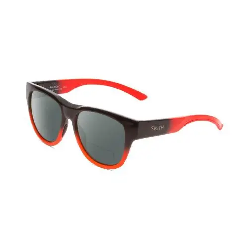 Smith Optic Rounder Unisex Polarized Bifocal Sunglasses Dark Grey Black Red 51mm Grey by Smith Optics