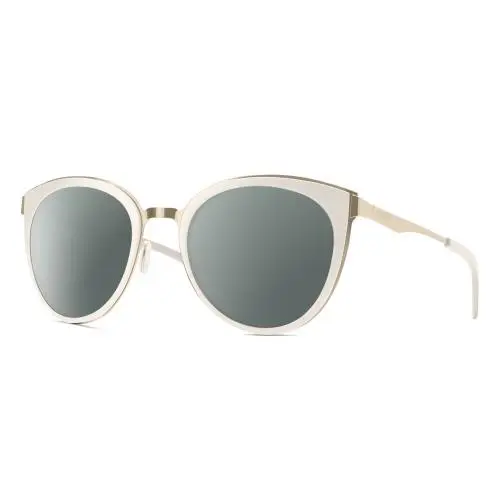 Smith Optic Somerset Womens Cateye Polarized Sunglasses White Gold 53mm 4 Option Smoke Grey Polar by Smith Optics