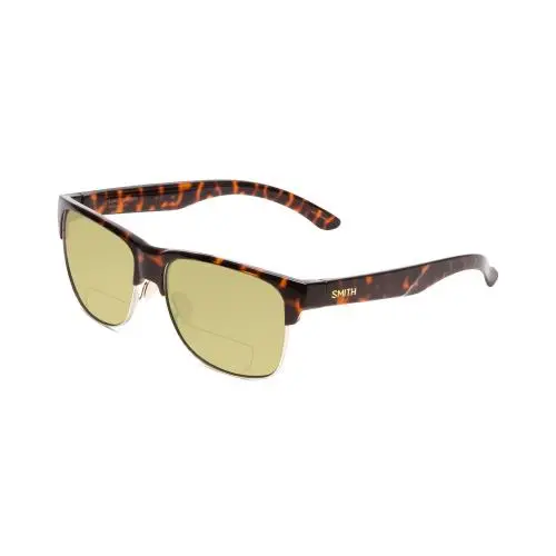 Lowdown Split Polarized Bifocal Sunglasses in Tortoise Havana 56mm Yellow by Smith Optics