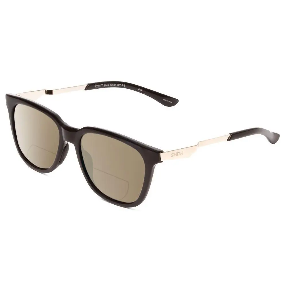 Smith Roam Classic Polarized Bi-focal Sunglass Gloss Black Silver 53mm 41 Option Brown by Smith Optics