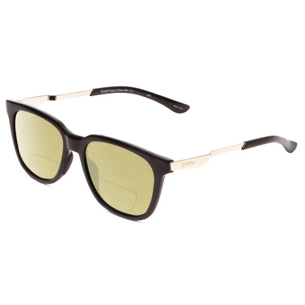 Smith Roam Classic Polarized Bi-focal Sunglass Gloss Black Silver 53mm 41 Option Yellow by Smith Optics