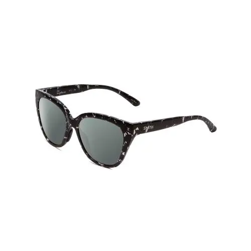 Smith Era Women Cateye Polarized Sunglasses Black Marble Tortoise 55mm 4 Options Smoke Grey Polar by Smith Optics