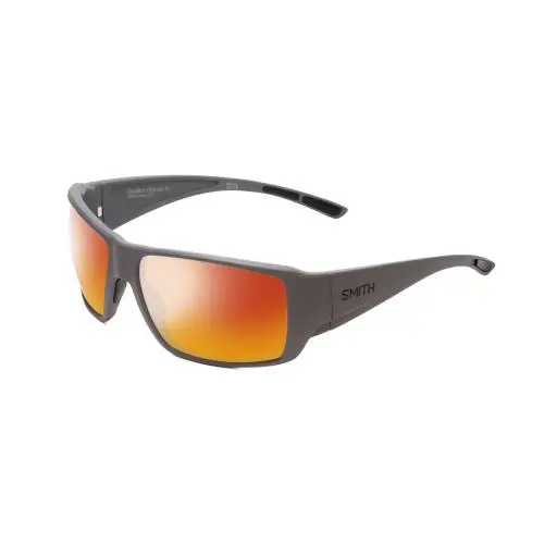 Smith Guides Choice Unisex Polarized Sunglasses 4 Options Matte Cement Grey 63mm Red Mirror Polar by Smith Optics