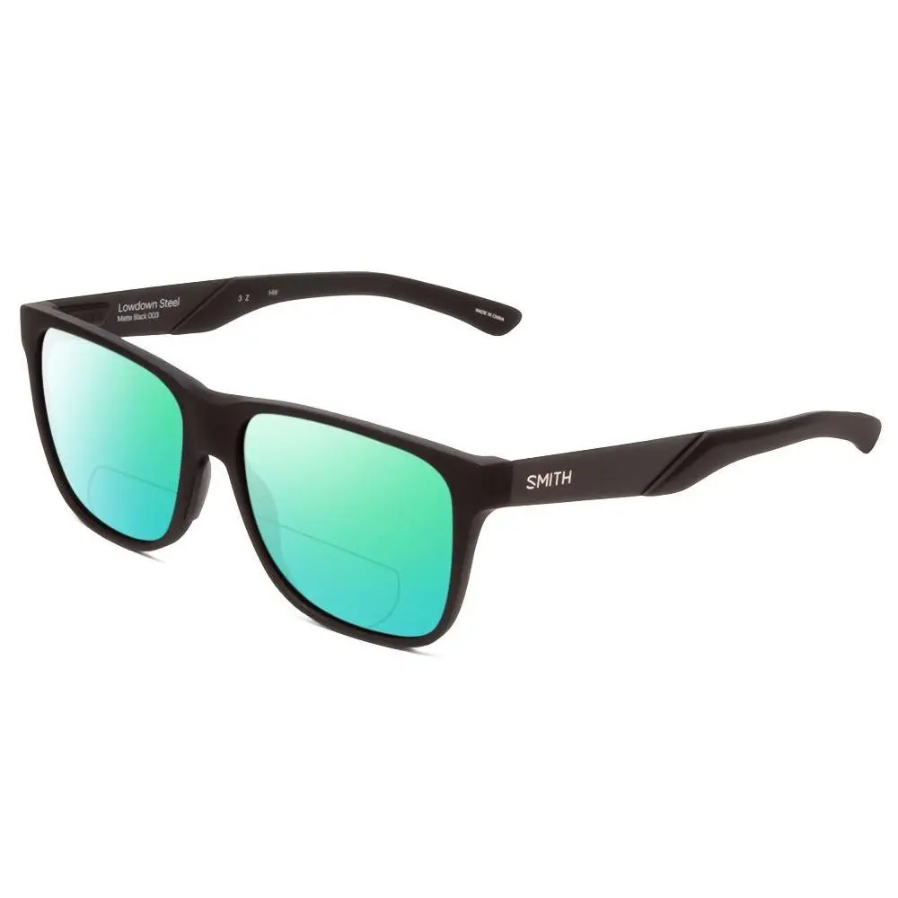 Smith Lowdown Steel Classic Polarized Bi-focal Sunglasses Black 56 mm 41 Options Green Mirror by Smith Optics