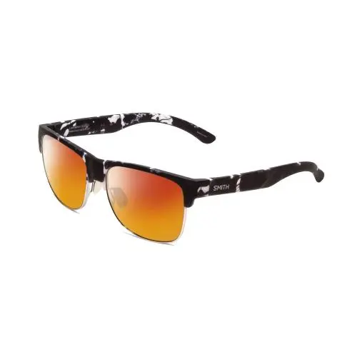 Smith Lowdown Split Unisex Polarized Sunglasses in Black Tortoise 56mm 4 Options Red Mirror Polar by Smith Optics