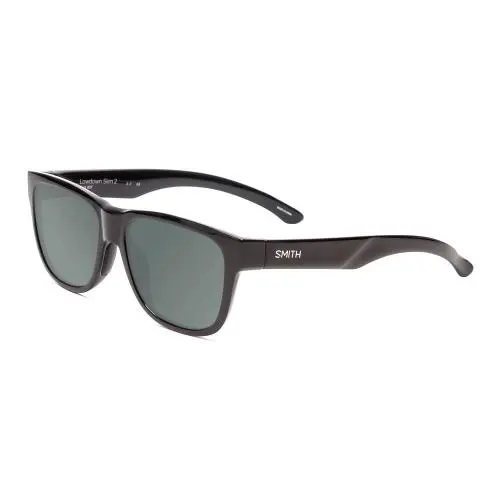 Smith Lowdown Slim 2 Unisex Polarized Sunglasses 4 Lens Options Gloss Black 53mm Smoke Grey Polar by Smith Optics