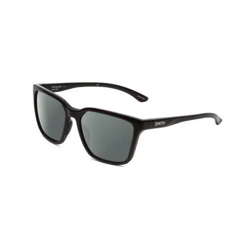 Smith Shoutout Unisex Retro Designer Polarized Sunglasses in Black 57mm 4 Option Smoke Grey Polar by Smith Optics