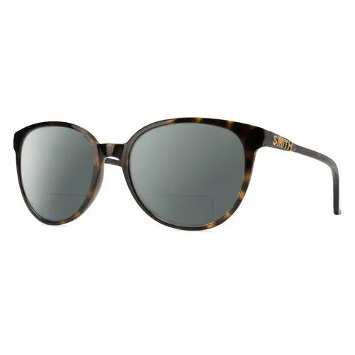 Smith Cheetah Cateye Polarized Bifocal Sunglasses in Tortoise Havana Brown 54 mm Grey by Smith Optics
