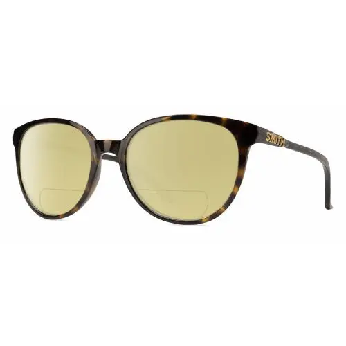 Smith Cheetah Cateye Polarized Bifocal Sunglasses in Tortoise Havana Brown 54 mm Yellow by Smith Optics