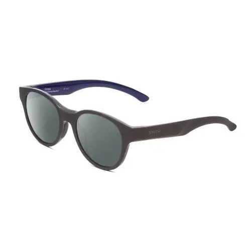 Smith Optic Snare Unisex Round Polarized Bifocal Sunglasses Smoke Grey Blue 51mm Grey by Smith Optics