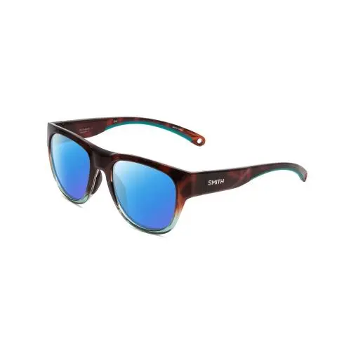 Smith Rockaway Women Cateye Polarized Sunglasses in Tortoise Brown 52mm 4 Option Blue Mirror Polar by Smith Optics
