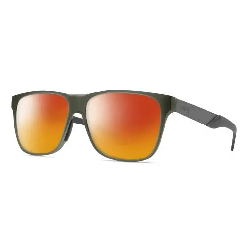 Smith Lowdown Steel Unisex Polarized Sunglasses Moss Crystal Green/gunmetal 56mm Red Mirror Polar by Smith Optics