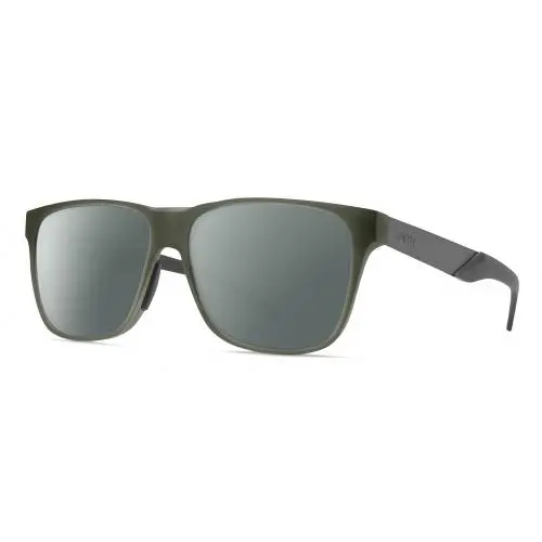 Smith Lowdown Steel Unisex Polarized Sunglasses Moss Crystal Green/gunmetal 56mm Smoke Grey Polar by Smith Optics