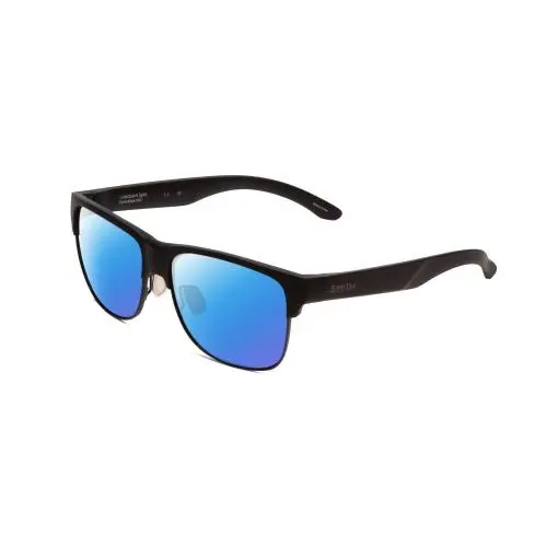 Smith Lowdown Split Unisex Classic Polarized Sunglasses in Black 56 mm 4 Options Blue Mirror Polar by Smith Optics