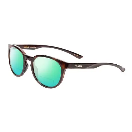 Smith Eastbank Round Polarized Bi-focal Sunglasses in Tortoise Brown Gold 52 mm Green Mirror by Smith Optics