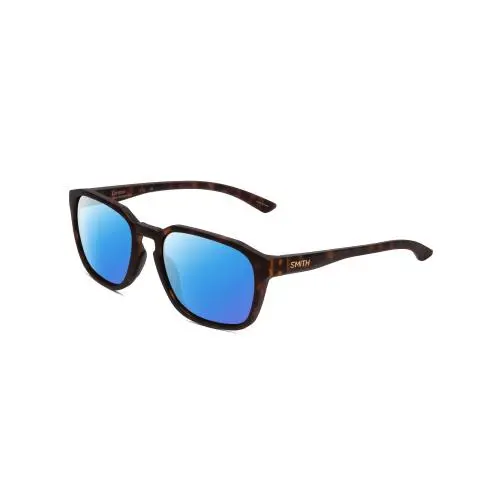 Smith Contour Unisex Square Polarized Sunglasses in Tortoise Gold 56mm 4 Options Blue Mirror Polar by Smith Optics