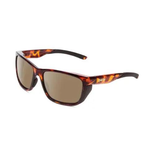 Longfin Unisex Wrap Polarized Sunglasses Tortoise Havana Gold 59 mm Amber Brown Polar by Smith Optics