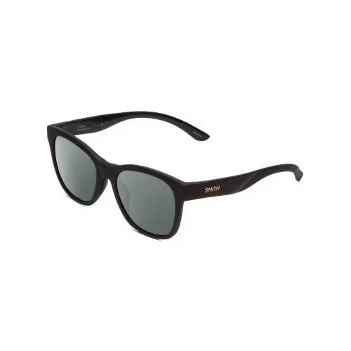 Caper Women Cateye Polarized Sunglasses Matte Black 53 mm 4 Options Smoke Grey Polar by Smith Optics