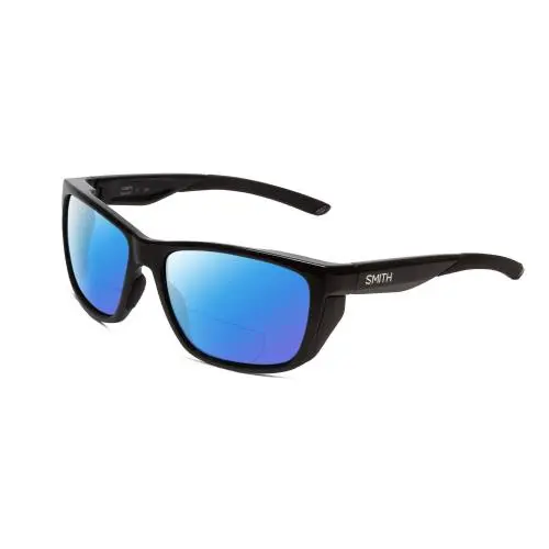 Smith Longfin Unisex Wrap 59mm Polarized Bi-focal Sunglasses in Black 41 Options Blue Mirror by Smith Optics