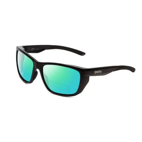 Smith Longfin Unisex Wrap 59mm Polarized Bi-focal Sunglasses in Black 41 Options Green Mirror by Smith Optics