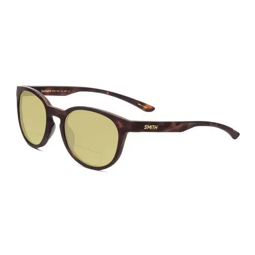 Smith Eastbank Polarized Bi-focal Sunglasses in Matte Tortoise Brown Gold 52 mm Yellow by Smith Optics