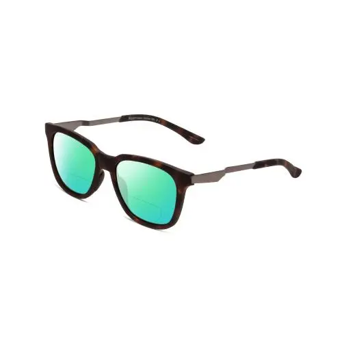 Roam Polarized Bi-focal Sunglasses in Tortoise Gold 53mm 41 Options Green Mirror by Smith Optics