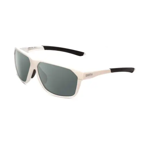 Smith Leadout Pivlock Unisex Square Polarized Sunglasses in White 63mm 4 Options Smoke Grey Polar by Smith Optics