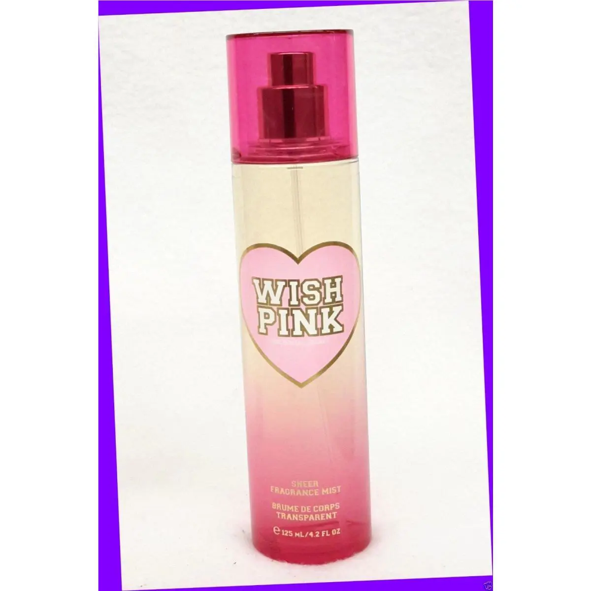 1 Victoria`s Secret Wish Pink Sheer Fragrance Body Mist Spray Htf Rare