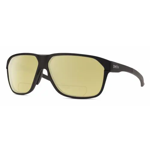 Smith Optic Leadout Pivlock Unisex Polarized Bifocal Sunglasses Matte Black 63mm - Frame: Multicolor, Lens: Yellow