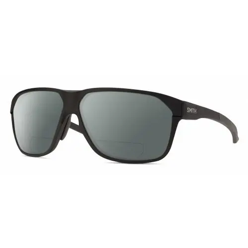 Smith Optic Leadout Pivlock Unisex Polarized Bifocal Sunglasses Matte Black 63mm Grey by Smith Optics