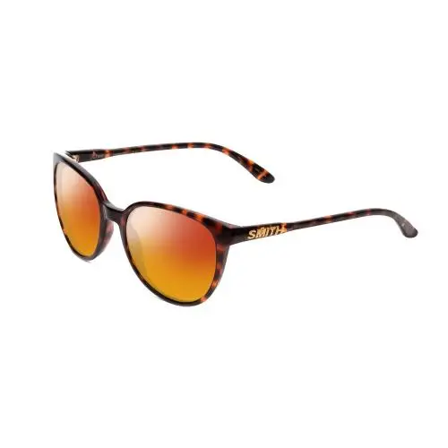 Smith Cheetah Lady Polarized Sunglasses 4 Options Round Tortoise Brown Gold 54mm Red Mirror Polar by Smith Optics
